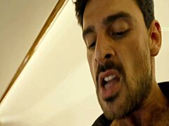 Intense airplane blowjob leads to orgasm