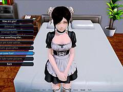 In harem hotel episode 57, anime characters have fun adventures