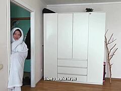 Cute stepsister with big ass gets seduced by brother into homemade fucking. Session involves riding and ass play