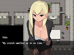 In Nympho Village Part 3, Cumming On Blonde's Thighs In Public Ranch 😏