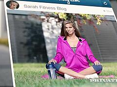 blonde sarah kay getting assfucked in the gym?