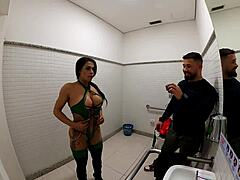 i lick jade's pussy in bathroom