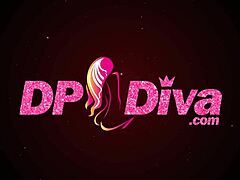 Dp diva busty brunette Jena Larose in hot scene with two cocks