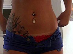 pierced belly button orgasms fetish