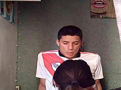 Want to masturbate and swallow the soccer player's cock?