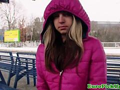 real publicsex slut swallowing cum outdoors