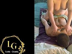 i feel so connected when my chubby european mother-in-law licks and swallows my cum in creampie