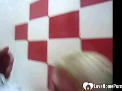 Enjoying a bath with a homemade video