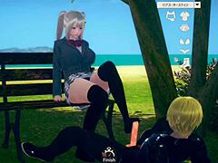 fun ai girl with big tits in 3d hentai massage