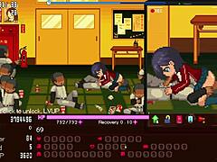 Manager intensely serves all in Okeyutei hentai with big tits creampie and anal banging