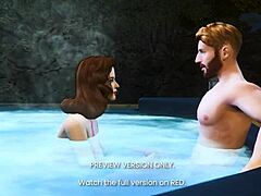 is peggy's affair naughty in this 3d hentai preview?