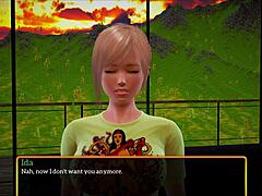 Is this cartoon about big tits MILF and redhead teen in my new family episode 373?