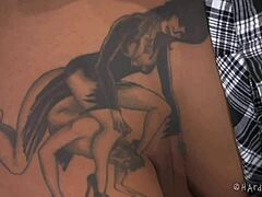 in this scene, a mixed girl found herself bound in bondage. she screamed as nipples got caned and fisted roughly.