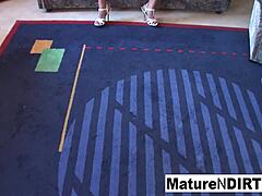 Mature Babe With Glasses Masturbates And Sucks Cock Nude