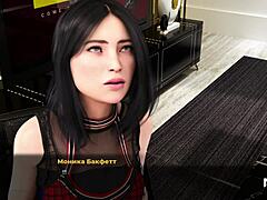 in this 3d cartoon game episode, the character shows off a big tight ass in fashionbusiness e1 90