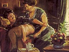 vintage erotic illustrations from antique retro anime collections