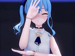 mmd r-18 suisei striptease by kiido
