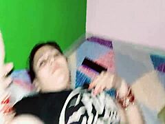 Amateur couple shares hot romantic pov licking and handjob