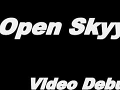 Hot Biker Slut Skyye Blues First Movie with Anal Assfucking in Heels and Dildo Play