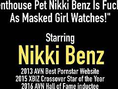 Penthouse Pet Nikki Benz Fucked With Big Tits Pussy While Masked Girl Watches Blowjob Hardcore Couple Scene