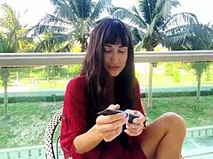 Sexy beauty girl unlocks secrets to flawless makeup