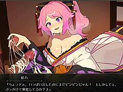 Playing hentai game Ayakashi Gisho in Yume Yoshihara, part Hime no. 😈