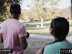 Watching rough interracial sex with monster cock