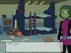 in this 18titans episode 6, jinxed action unfolds with cartoon teen 18+ and alien monster.