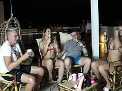 I learned all about swing and pleasure with Elo Cardone and Victor Mustang in sheer red