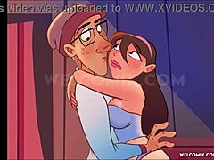 Cartoon hentai features naughty anime sex moments in comic style.