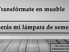 turn into furniture be my semen lamp joi