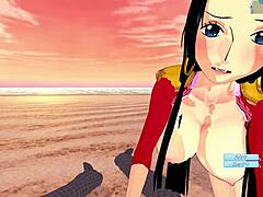 【onepiece boa hancock】male pov 3d hentai game