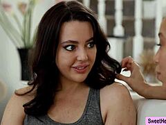 Alexis seduces Whitney into lovely lesbian action with intense face sitting and ass licking moments