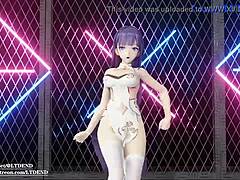 Mmd Raiden Mei Shakes In Chinese Dress Submitted By Ltdend