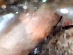 Thick Cum Fills Her Curly Black Housewife Pussy Suggestively