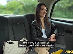 So this tight pussy russian divorcee kristina grace gets fast hard fucked bent over in stockings by fake taxi driver.