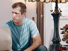 Sexy Milf Nanny Riley Jacobs Stuck and Fucked During House Cleaning