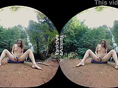 Yanks Hottie Sierra's Shaved Pussy Climax Outdoors