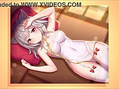 hentai girl slowly undresses in fantasy