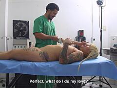 kerly hot needs to de-stress and fucks huge black masseur