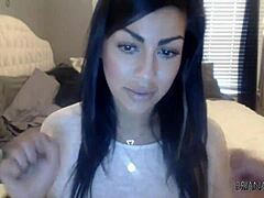 Briana Lee puts on a solo webcam show with natural tits masturbation in April 2015