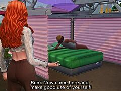 this innocent redhead is fucking with bbc bum on the street - sims 4 - 3d animation