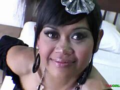 Big Eyed Asian Girl Delivers Ultimate Blowjob In Bangkok Street Casting On Sofa With Creampie Swallow!