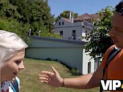 VIP4K Prague Scam Ends with Tourist Riding Shaved Pussy Hard