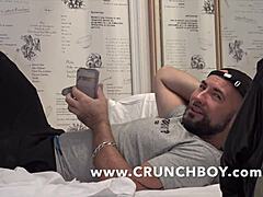 muscle bottom fucked bareback in jockstrap!