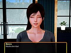 My new family episode 439 with brunette and redhead in game setting