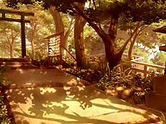 Summer Clover Harem Hentai Game Ep 8: Caught Half Naked with Huge Boner