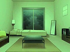 Secret stay home episode hints at sucking cock under desk in hentai game