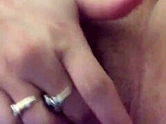 She Uses Vibrator On Her Dry Pussy Lips
