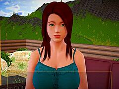My new family episode 439 with brunette and redhead in game setting